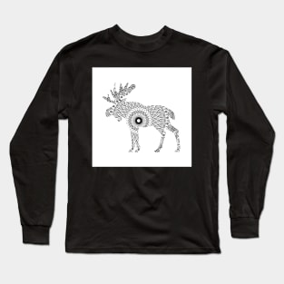 Moose Mandala Long Sleeve T-Shirt